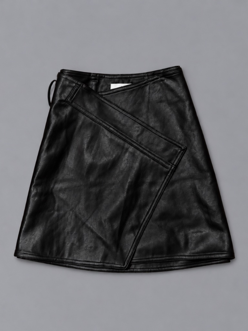 ASTR The Label Faux Leather Wrap Mini Skirt – Size XS